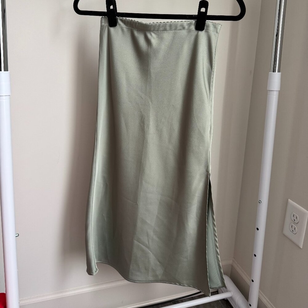 Olive Midi Skirt